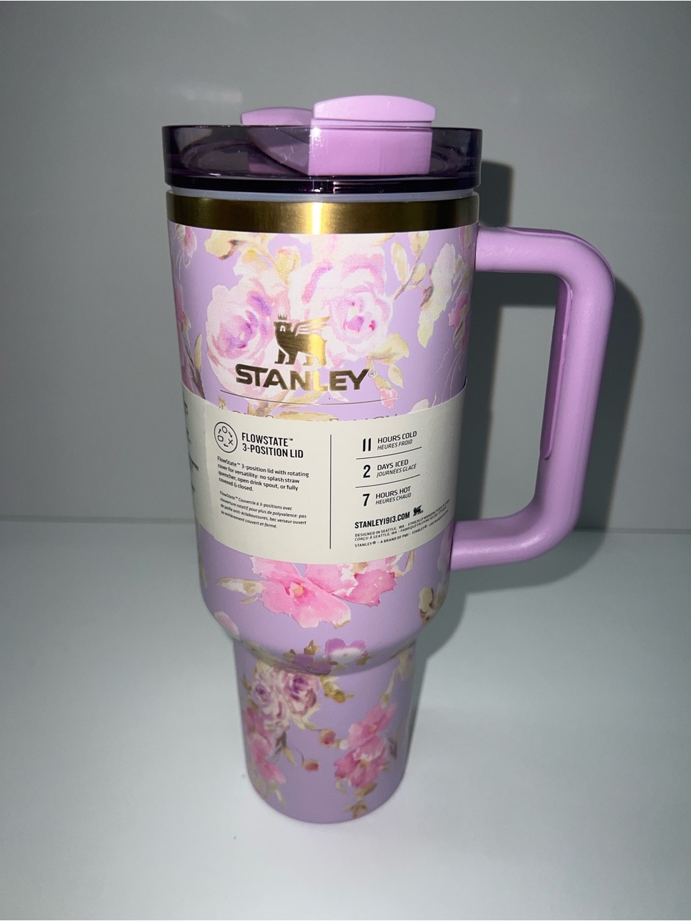 Limited Edition Stanley X LoveShackFancy in Happy Thoughts Pink Floral Pattern - Picture 2 of 10